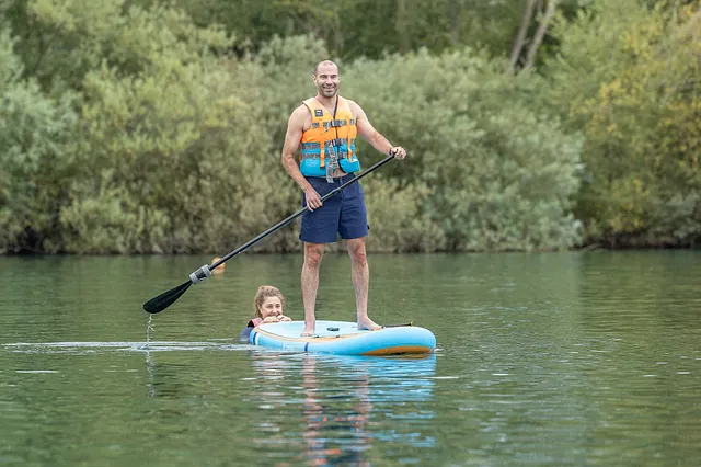 Paddleboarding on the cotswold lakes