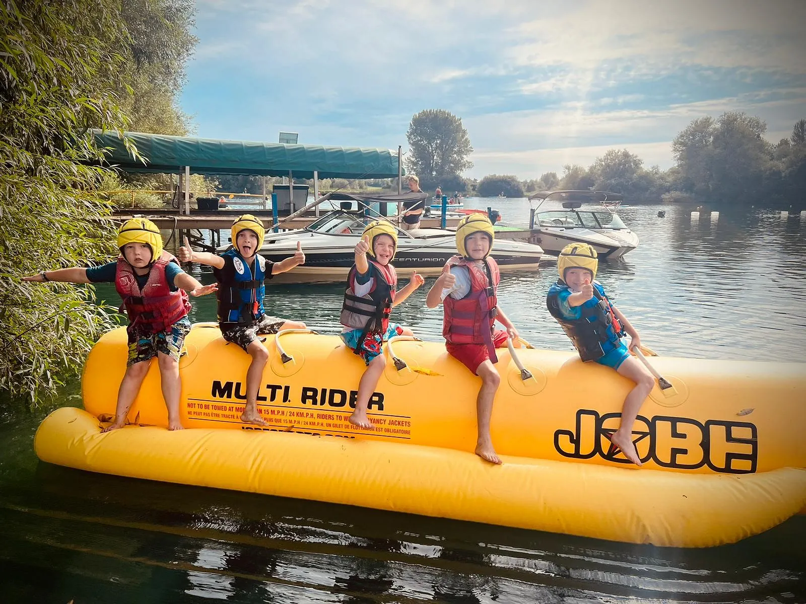 Banana inflatable ride