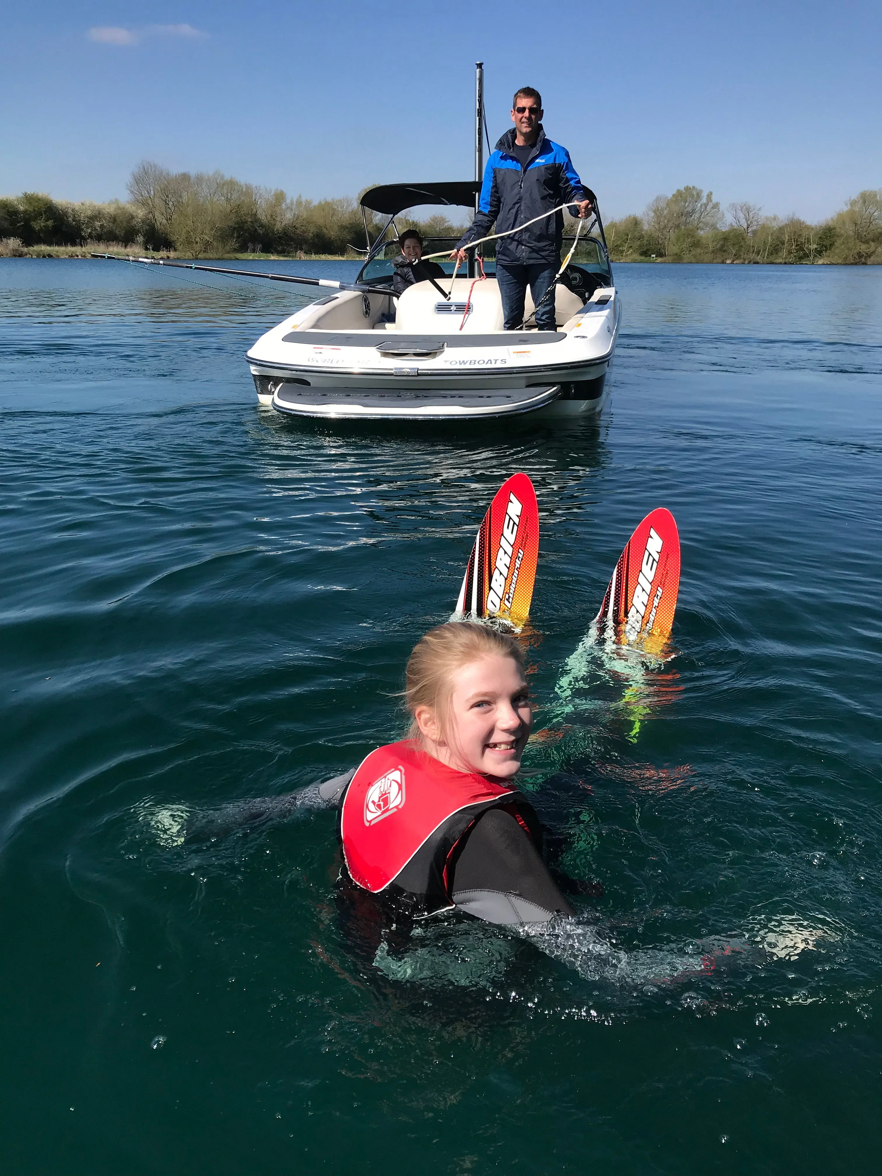 water skiing