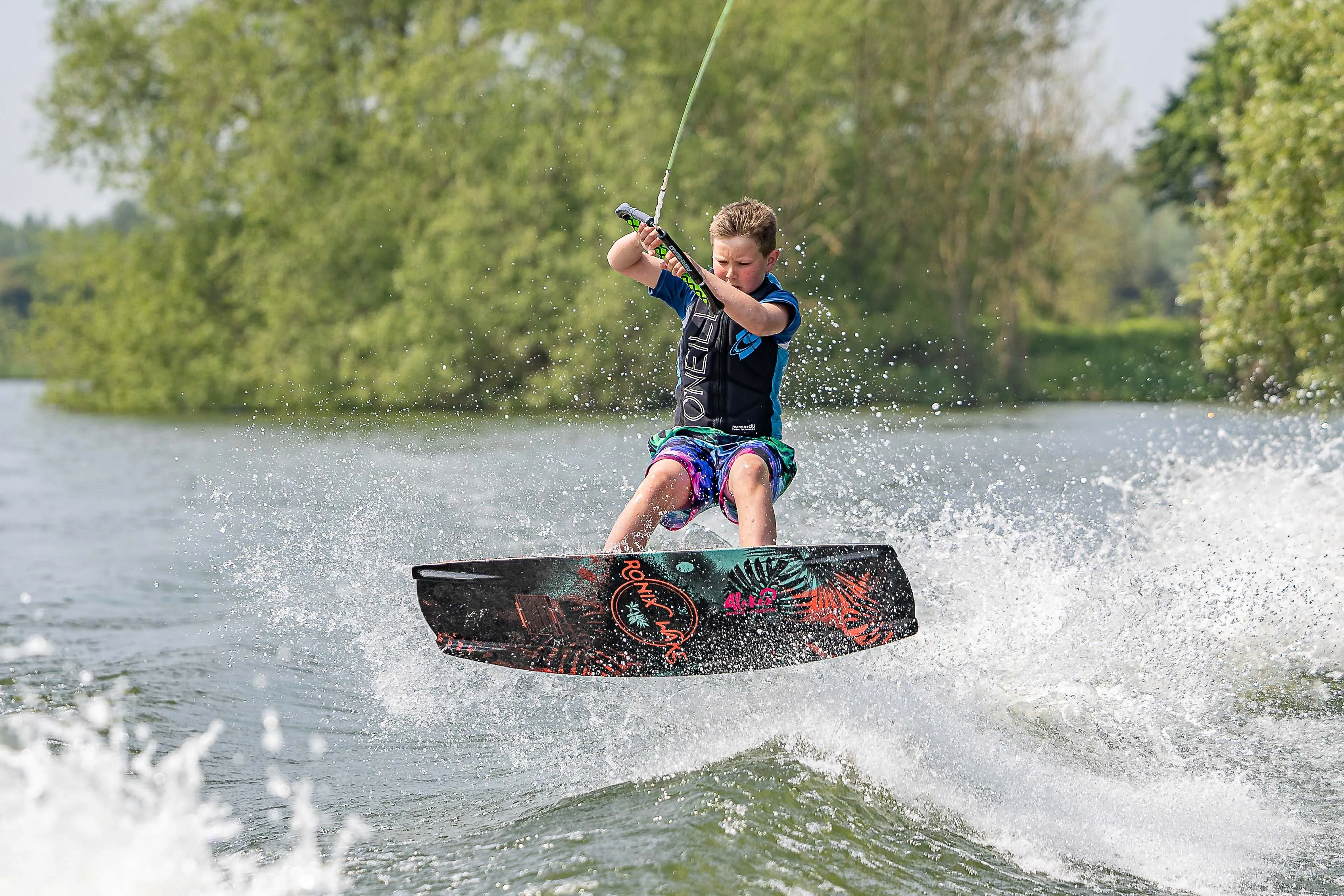 Wakeboarding on the Cotswold Water Park